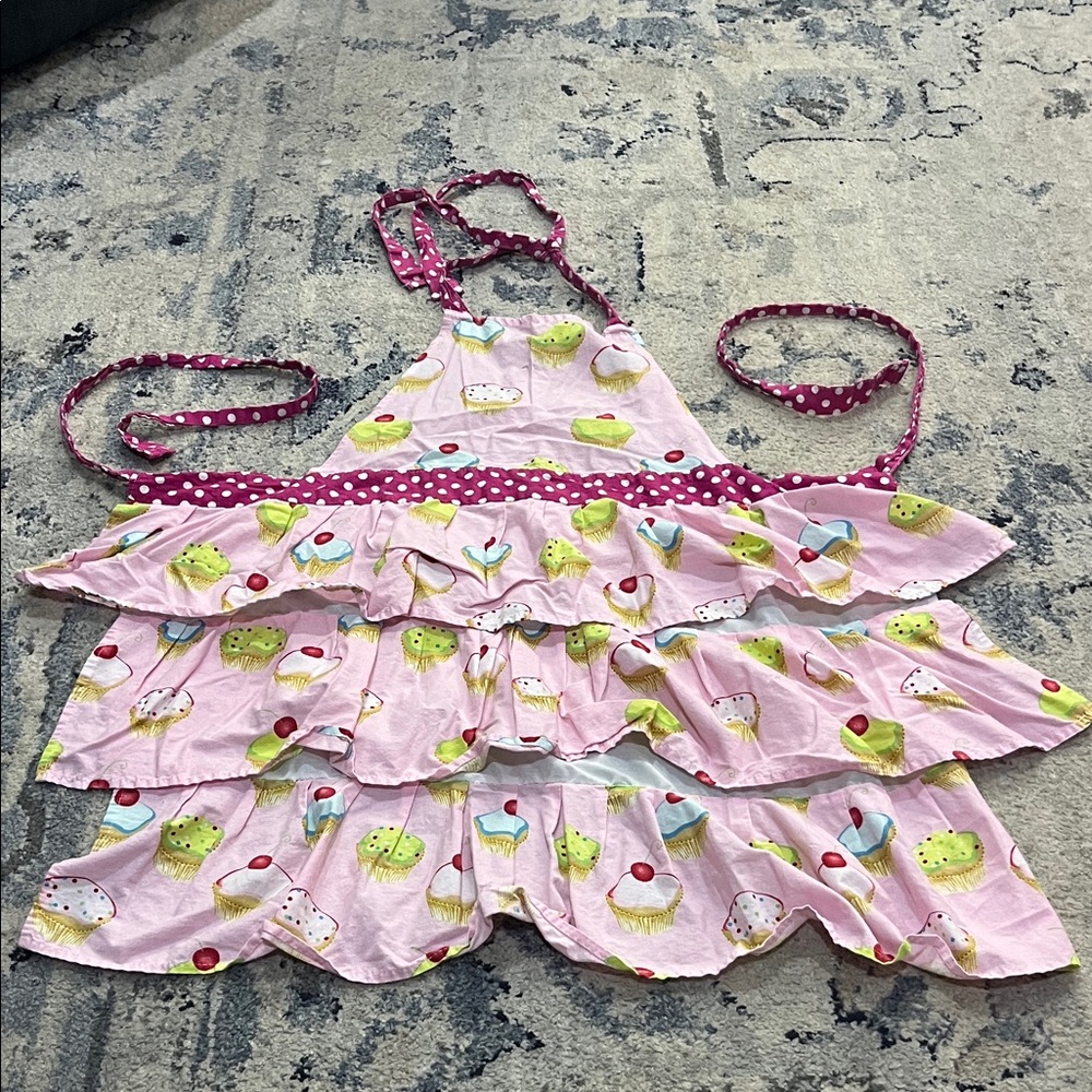 Charming Pink Cupcake Kids Bib